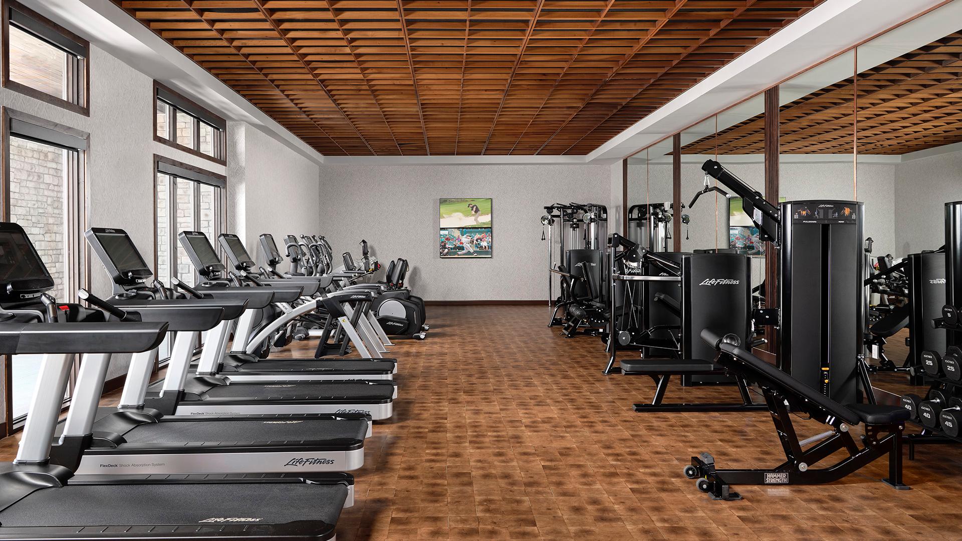 The community clubhouse features a state-of-the-art fitness center